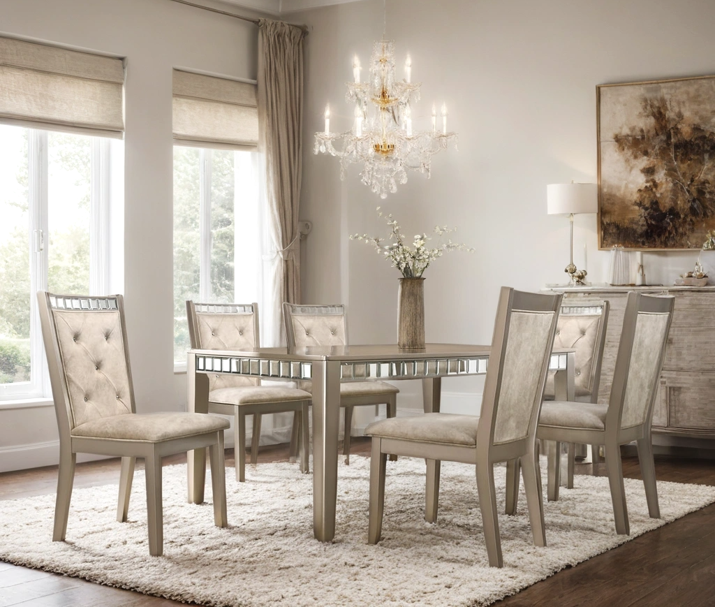Clara - Dining Table + 6 Chair Set