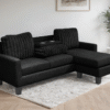 NEYMAR Black - Reversible Sectional