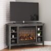 W275-67 Corner TV Stand w/Fireplace 48"L