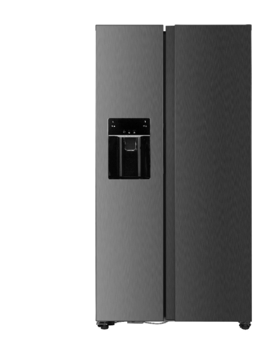 VITARA 18.1 Cubic Foot Side-by-Side Refrigerator Steel Finish