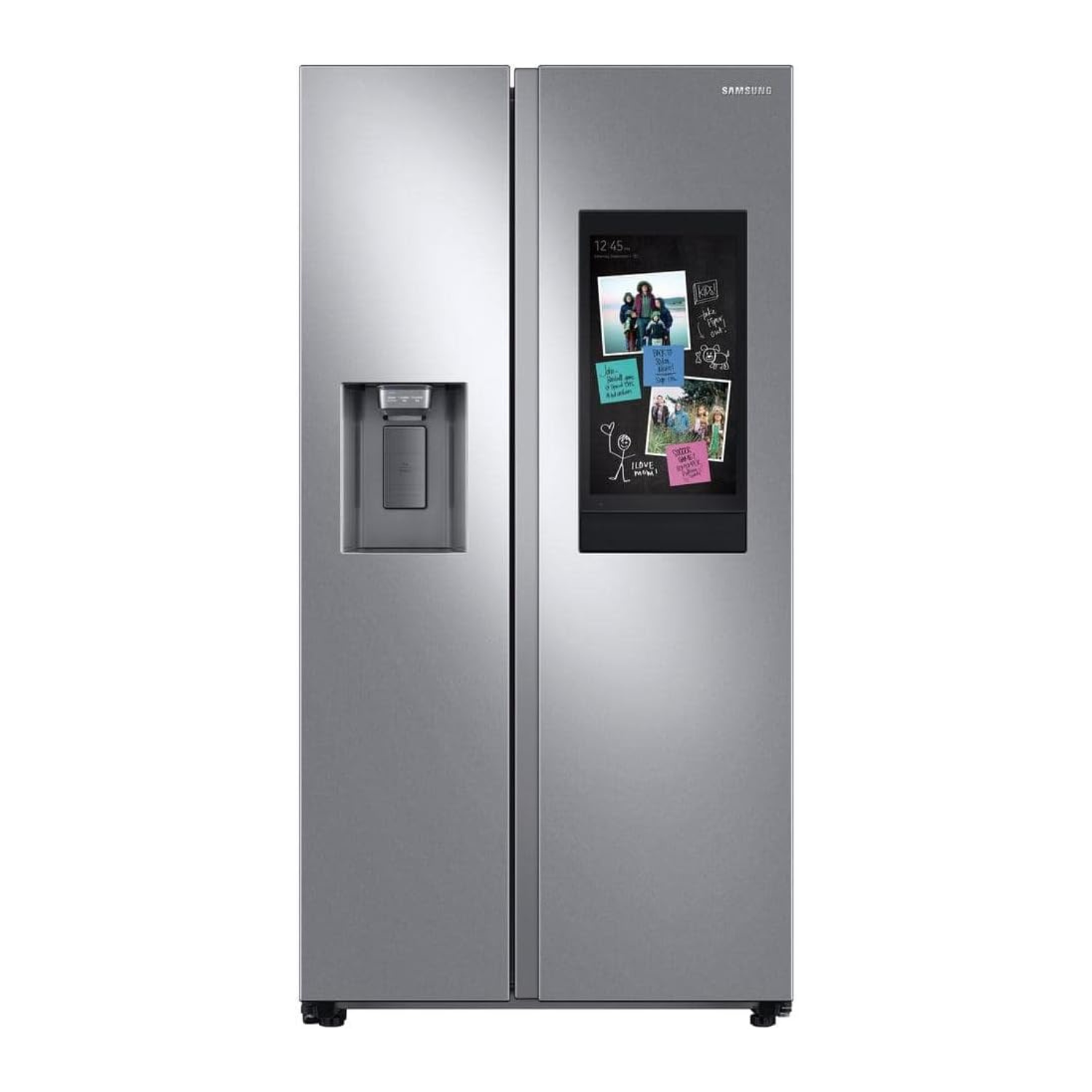 SAMSUNG RS27T5561SR 26.7 Cu. Ft. Side-by-Side Refrigerator with 21.5 inch Touch-Screen Family Hub