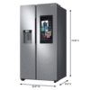 SAMSUNG RS27T5561SR 26.7 Cu. Ft. Side-by-Side Refrigerator with 21.5 inch Touch-Screen Family Hub