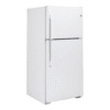 GE - 21.9 Cu. Ft. Top-Freezer Refrigerator with Garage Ready Performance - White